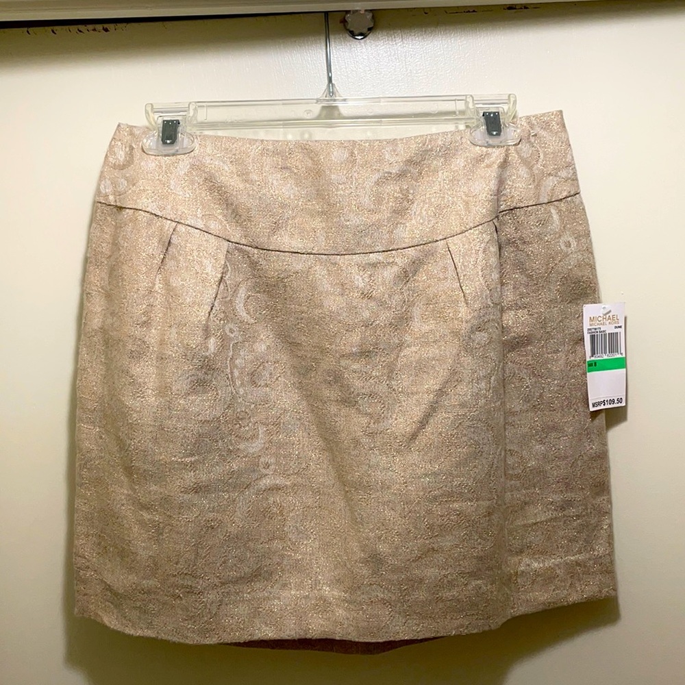 Michael Kors Skirt, size 8, color: Sand/Gold